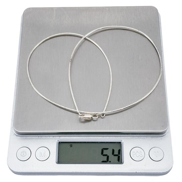 Vintage Italy GLO Sterling Silver 925 1.2mm Box Chain Necklace 16" - Picture 3 of 3